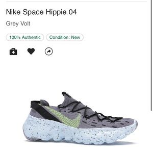 Nike Space Hippie 04 Grey Volt NWT size 10.5